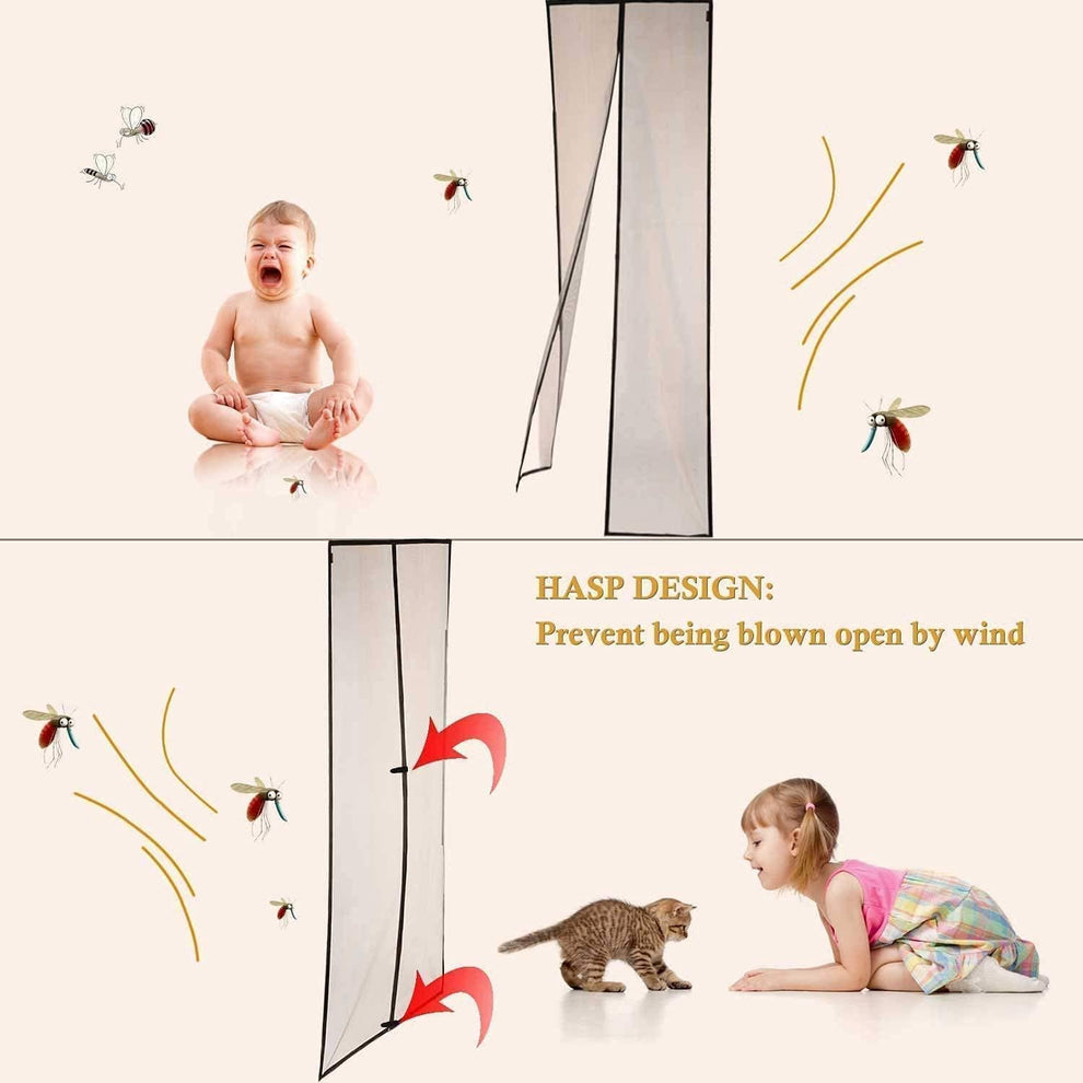 🏡 MagicMesh - No-Mosquito Magnetic Door Net 🦟 | Flat 45%