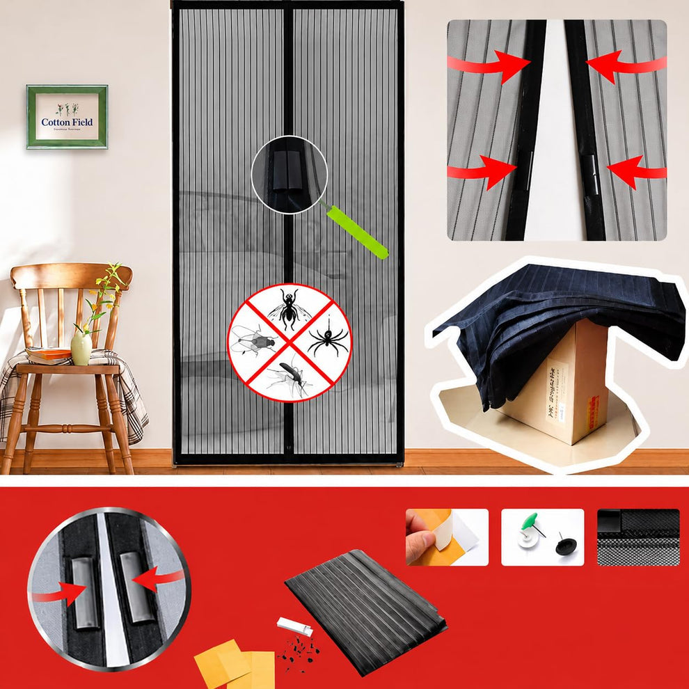 🏡 MagicMesh - No-Mosquito Magnetic Door Net 🦟 | Flat 45%