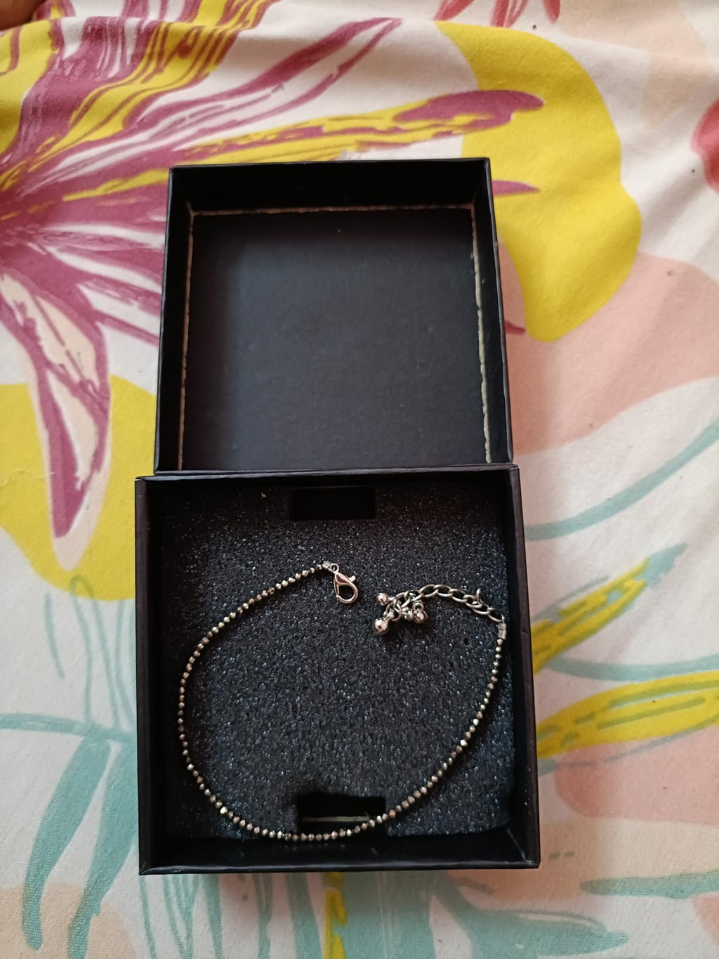 Raw Pyrite Anklet
