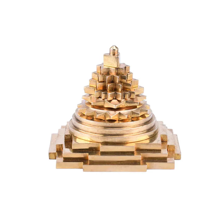 Maha Meru Shree Yantra Original - Authentic Brass Yantra for Health, Wealth, and Prosperity Enhancement