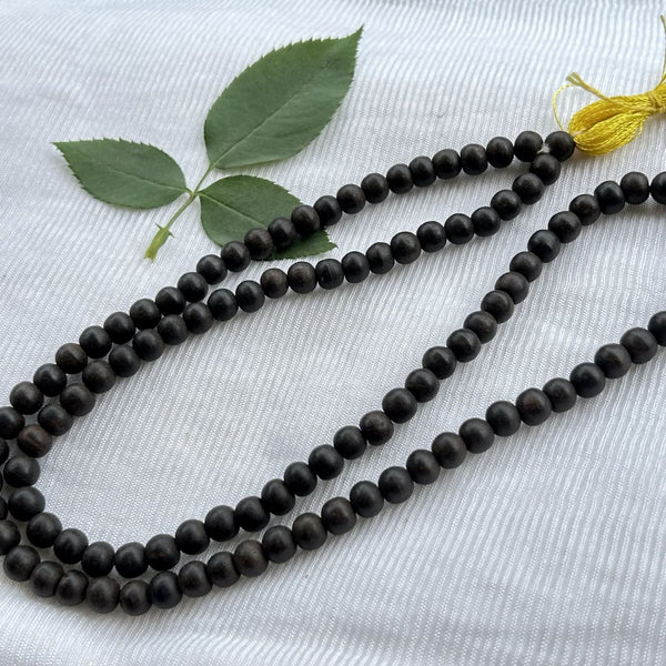 Original Karungali Malai 108-Beads Ebony Wood with Govt. Certified